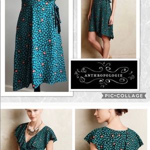 HD in Paris Anthropologie Faux Wrap Dress